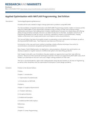 applied optimization with matlab programming 2nd edition PDF
