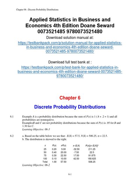 applied statistics in business and economics 4th edition pdf Epub