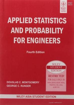 applied statistics probability for engineers 4th edition PDF