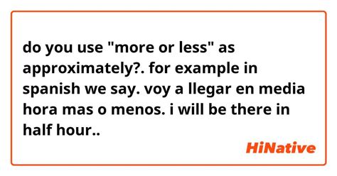 approximate in spanish