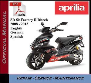 aprilia sr 50 street service manual Doc