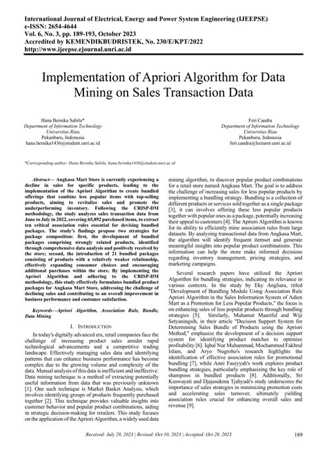 apriori algorithm data mining pdf PDF