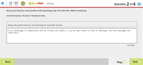 aptis test sample questions PDF