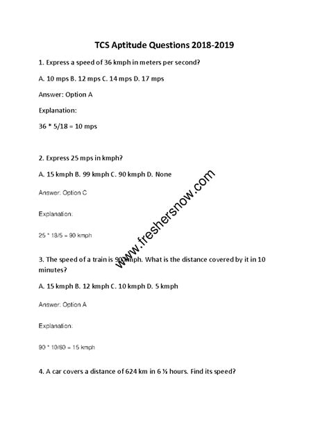 aptitude test question papers of tcs Doc