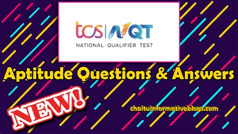 aptitude test questions and answers of tcs PDF