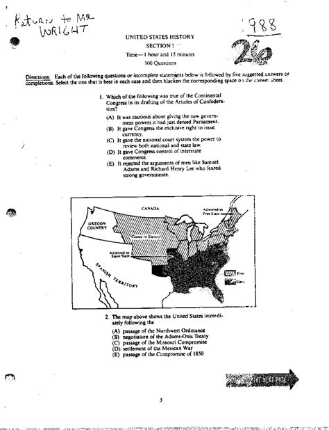 apush 1988 answer key PDF