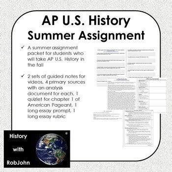 apush summer assignment answers Kindle Editon