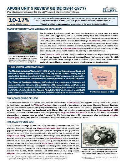 apush unit 5 study guide Kindle Editon