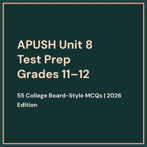 apush unit 8 test scribd PDF