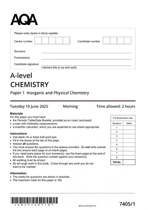 aqa a level chemistry past papers Reader