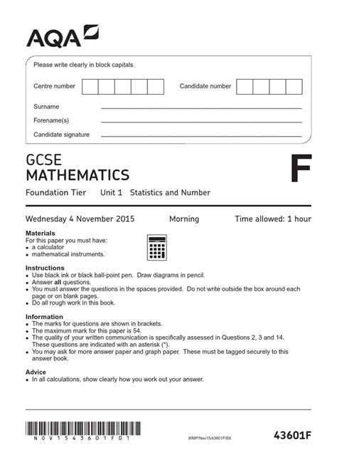 aqa maths foundation answers 43601f november 2013 Doc