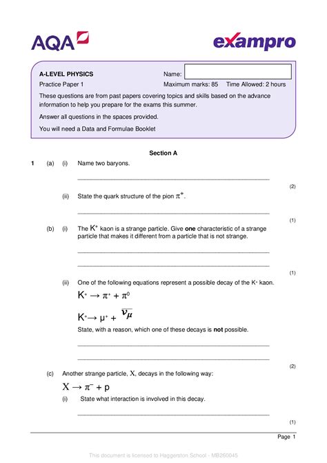 aqa physics a exam style questions answers Doc