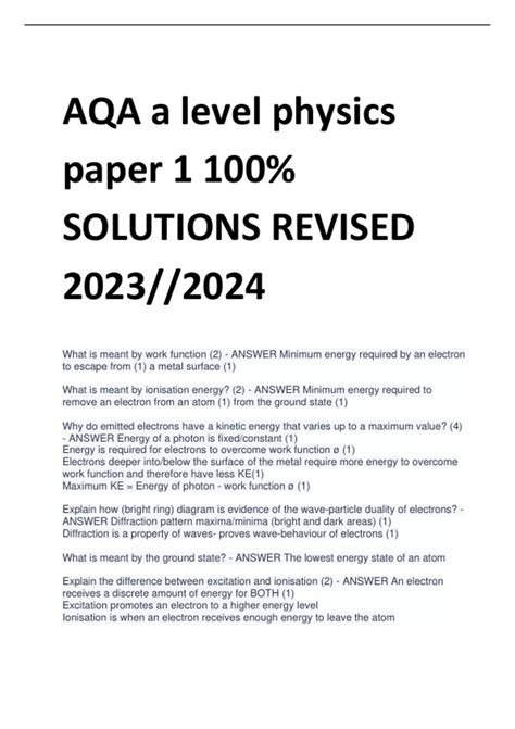 aqa physics as level leaked paper 2014 Epub