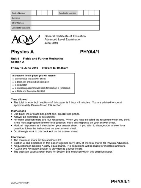 aqa physics unit 4 jun paper Doc