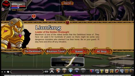 Aqw Lionfang Walkthrough