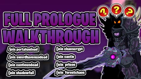 Aqw Prologue Walkthrough