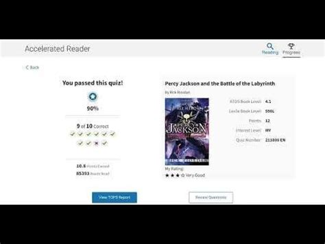 ar test answers for percy jackson Epub