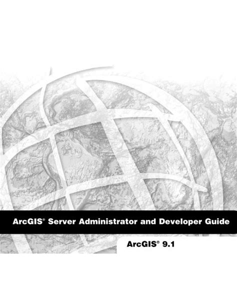 arcgis server net developer guide Doc