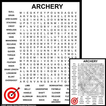 archery word search answer packet 7 Kindle Editon