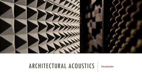 architectural acoustics architectural acoustics Reader