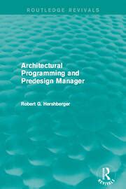 architectural programming and predesign manager routledge revivals Epub