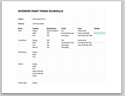 architectural-finish-schedule-template Ebook PDF