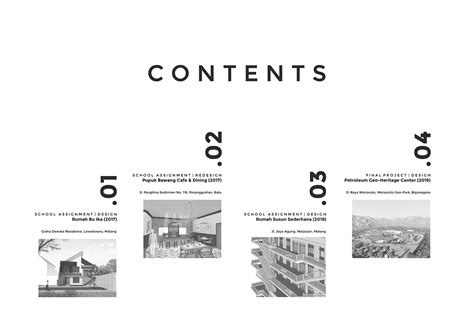 architecture table of contents PDF