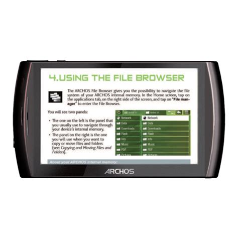archos 48 user manual Doc