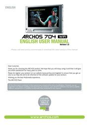 archos 704 wifi manual PDF