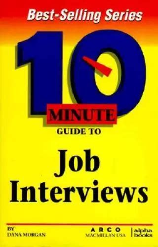 arco 10 minute guide to job interviews 10 minute guides Reader