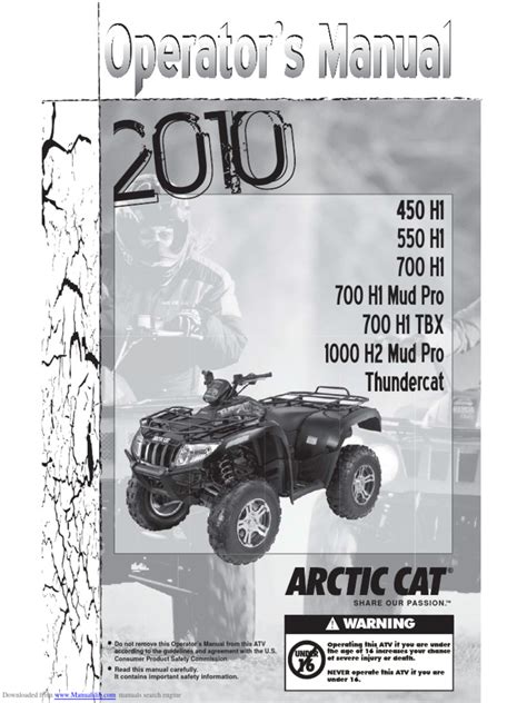 arctic cat 450 manual pdf Reader