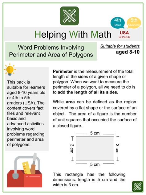 area of polygons word problem solving PDF
