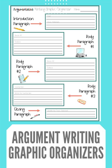 argument writing graphic organizer grades 7 12 Epub