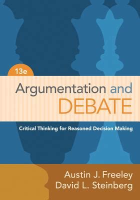 argumentation and debate critical thinking for reasoned decision making PDF