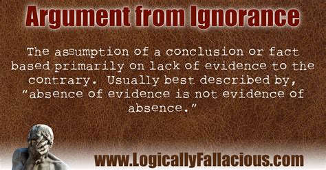 arguments from ignorance arguments from ignorance PDF