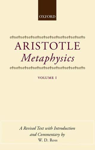 aristotles metaphysics 2 volumes english and greek edition PDF