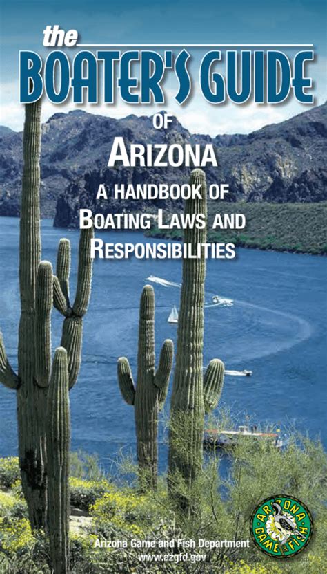 arizona waterways a pocket guide to boating and fishing in arizona Kindle Editon