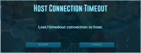 ark host connection timeout