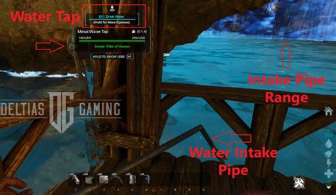 ark how to tell if pipe is getting water