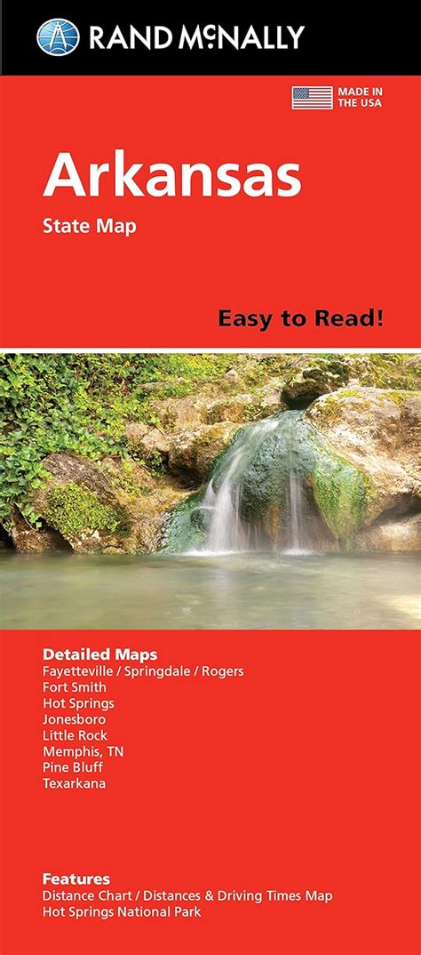 arkansas state map rand mcnally easy to read Kindle Editon