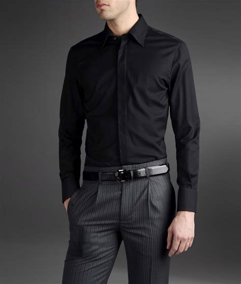 armani black shirt