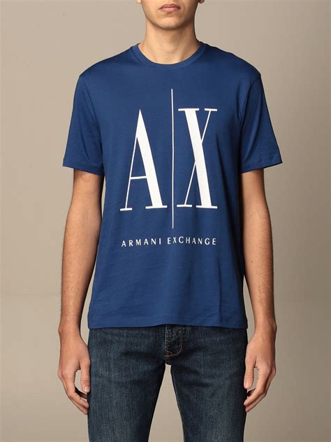 armani exchange blue shirt