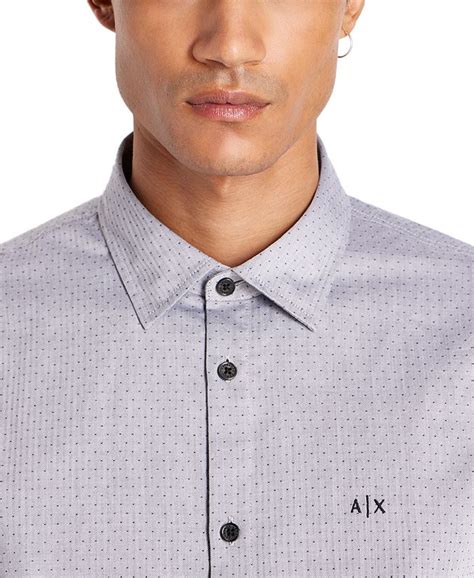 armani exchange button down shirts