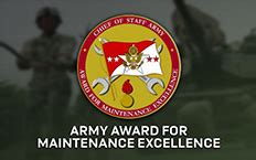 army award for maintenance excellence sample packet Doc