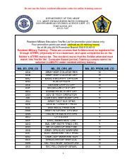 Army Correspondence Courses For Promotion Points 2018