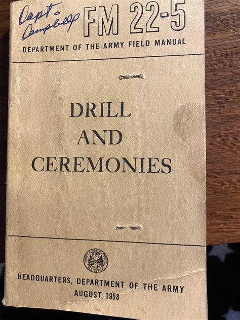 army field manual 22 5 Doc