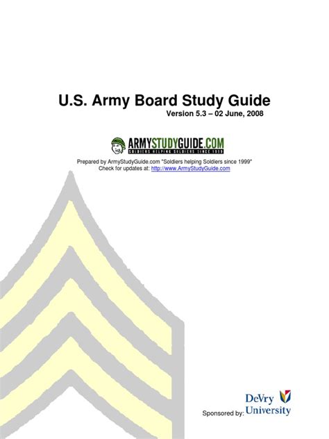 army study guide powerpoint Doc