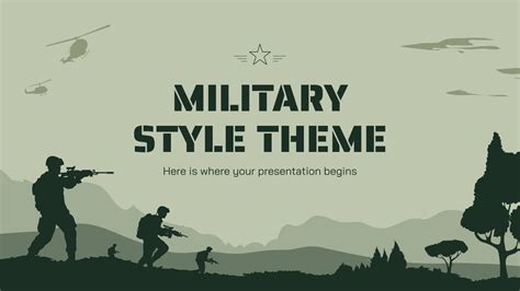 army themed powerpoint template Doc