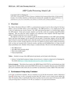 arp cache lab manual Kindle Editon