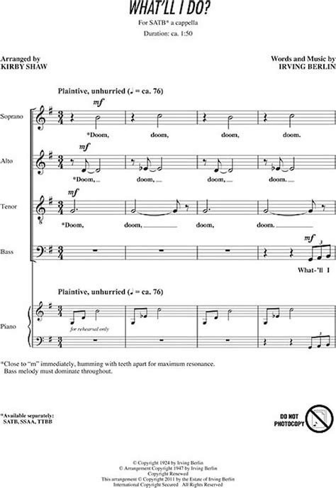 arranged kirby shaw satb PDF